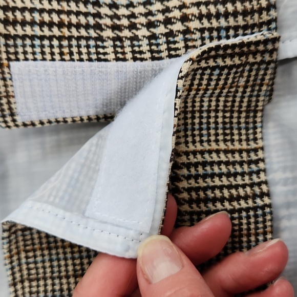 Stylish Dog Costume with Hat - Brown Plaid - Picture 6 of 6